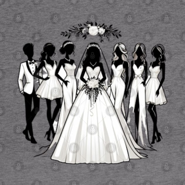 Bride and Bridesmaids by EverBride